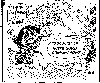 Aubry, priorit  l'emploi pas au chmage !